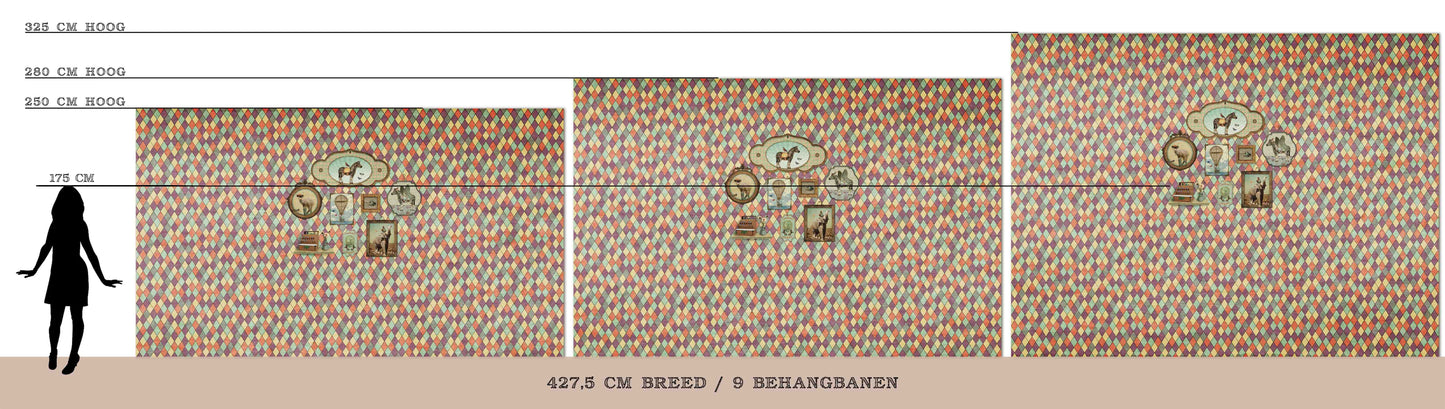 Wallpaper Wieber 'Multi' <427.5 cm wide>
