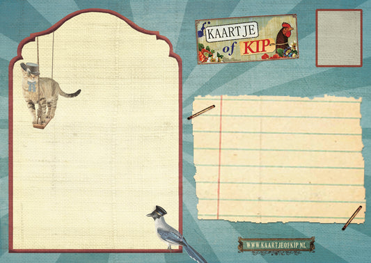 Ansichtkaart Treinkater