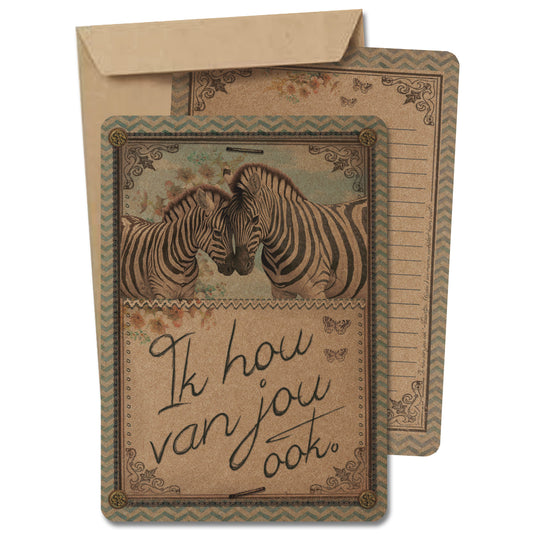 A5 Kraft Prent 'Ik hou van jou ook'