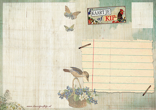 Ansichtkaart Bedankt!