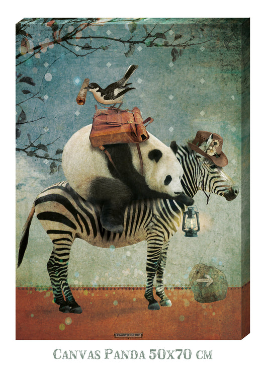 Canvas Panda op Reis