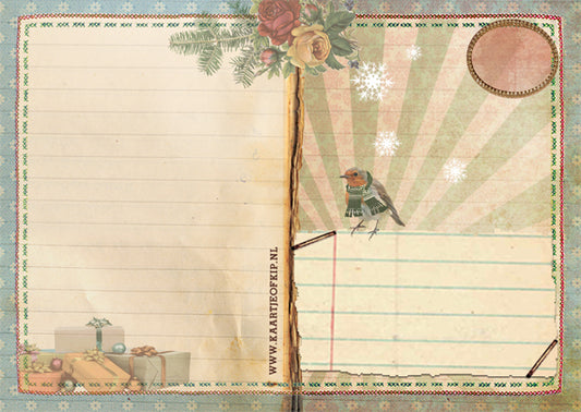 Kerst Postkaart 'Eekhoorns'