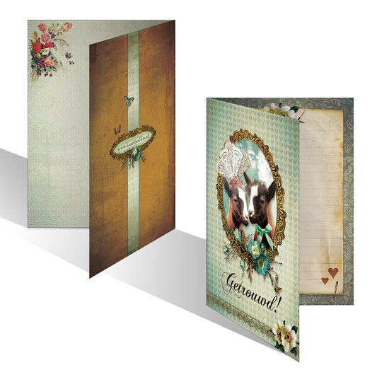 Luxe wenskaart Getrouwd!