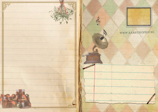 Kerst Postkaart 'Hazenwals'