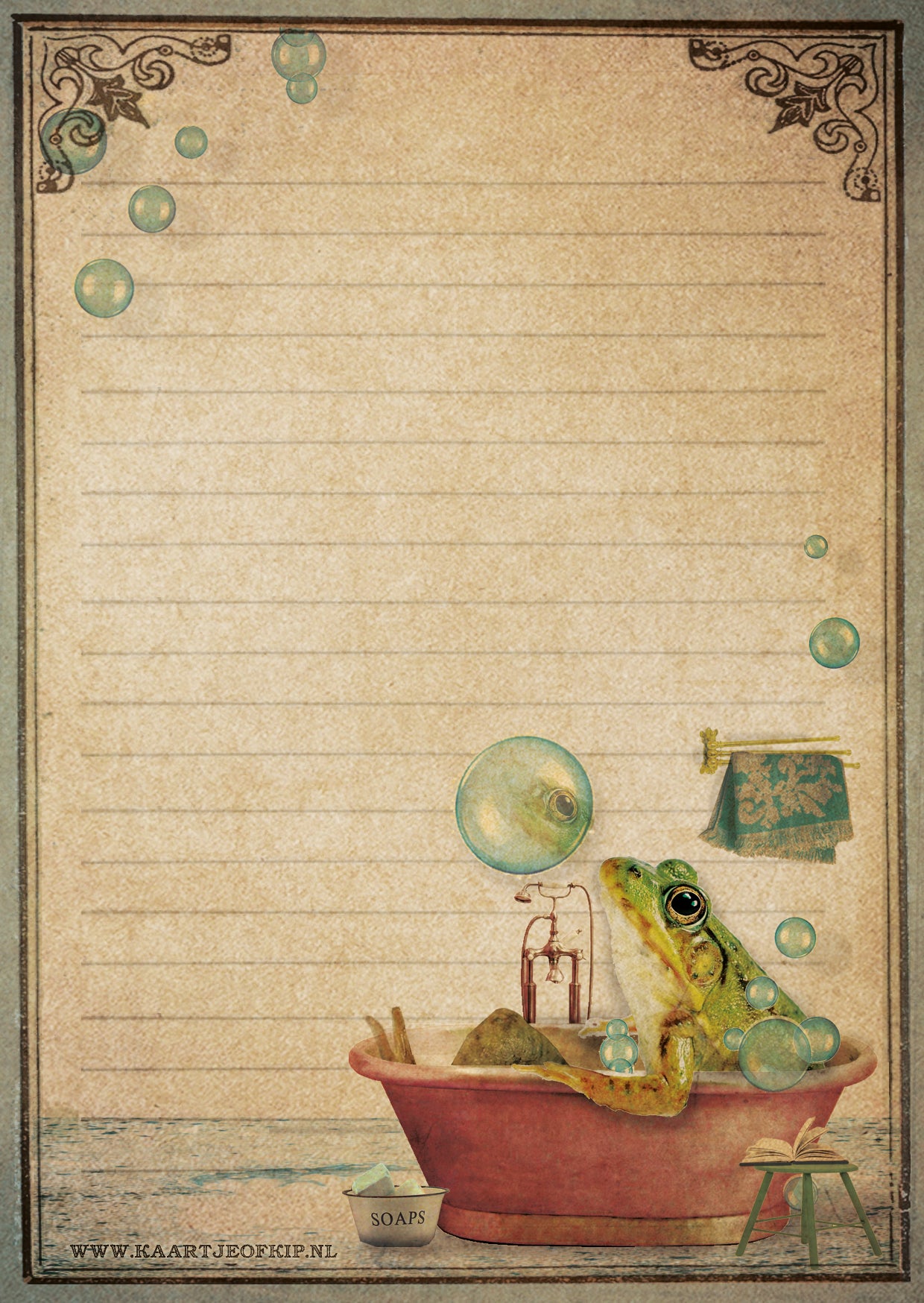 A6 Notepad 'Frog'