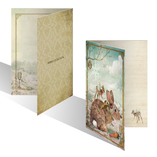 Luxe Kerstkaart 'Konijn'