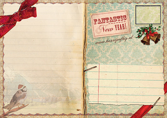 Kerst Postkaart 'Musjes'