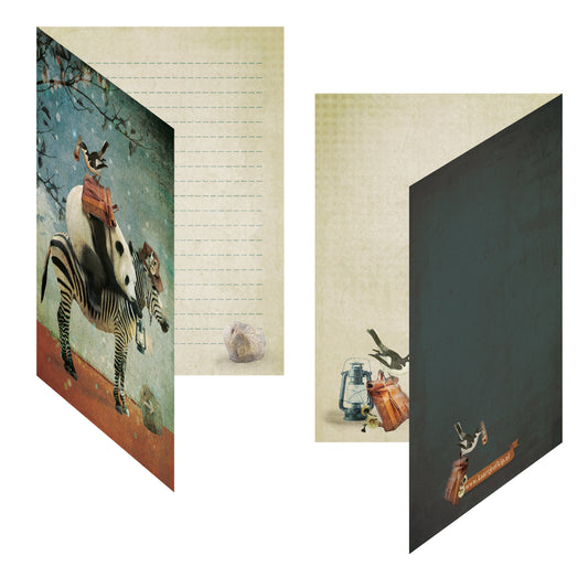 Luxe wenskaart Panda