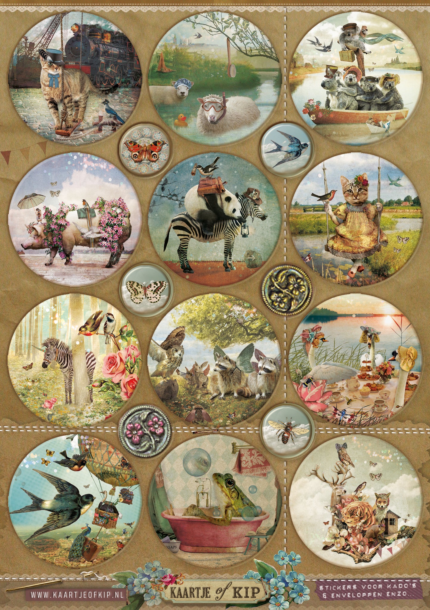 Sticker sheet A5 'Pictures'