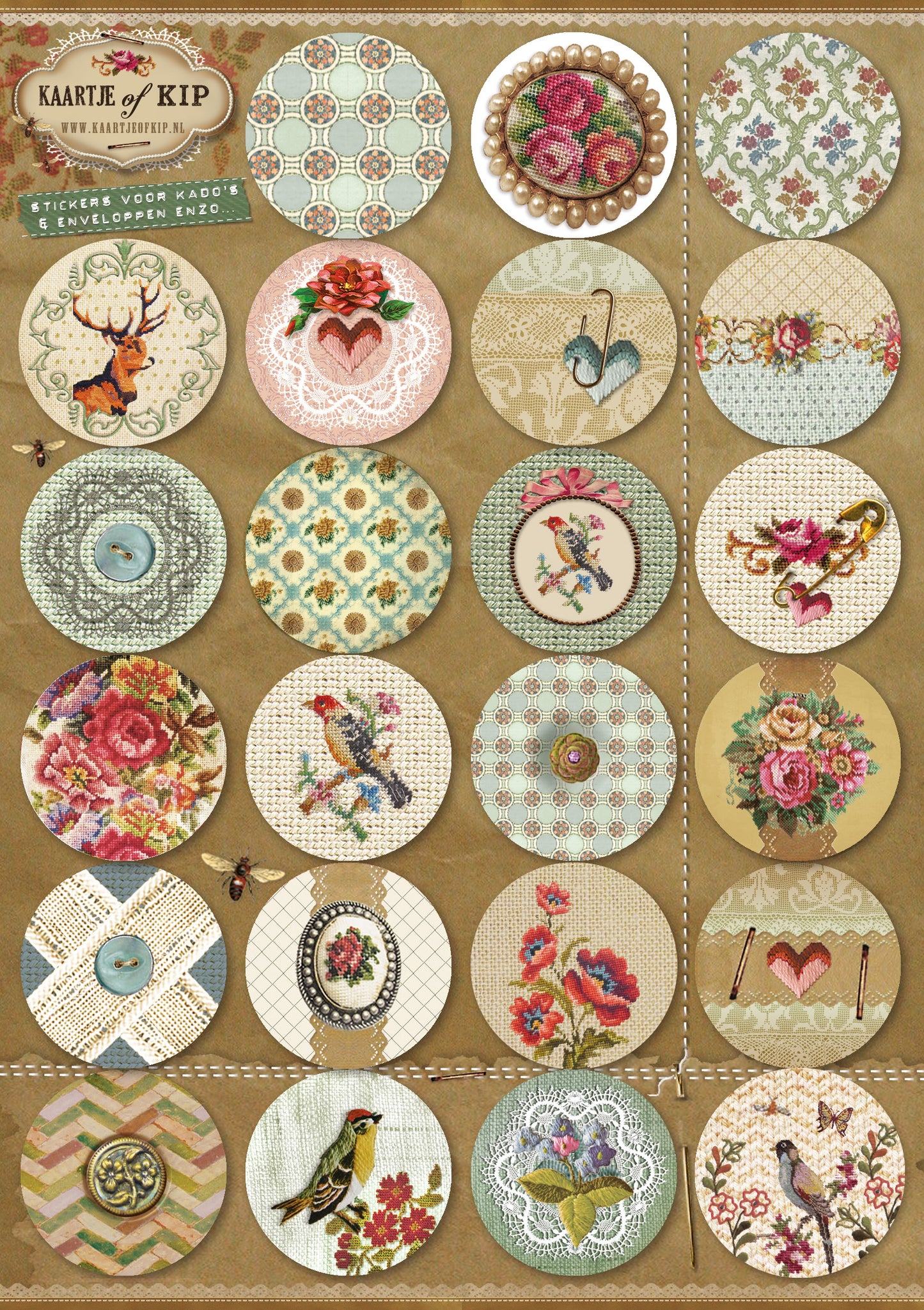 Sticker sheet A5 'Closing Seals Crafts'