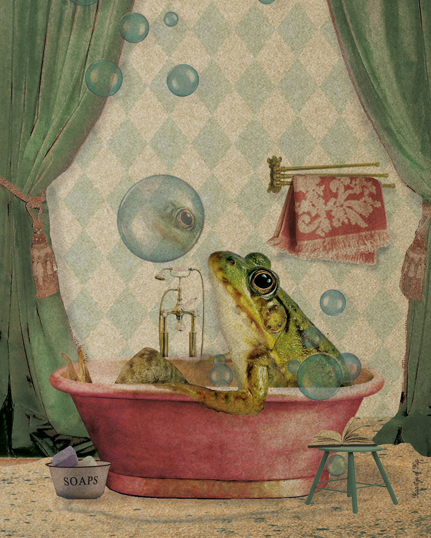 Garden Poster Frog