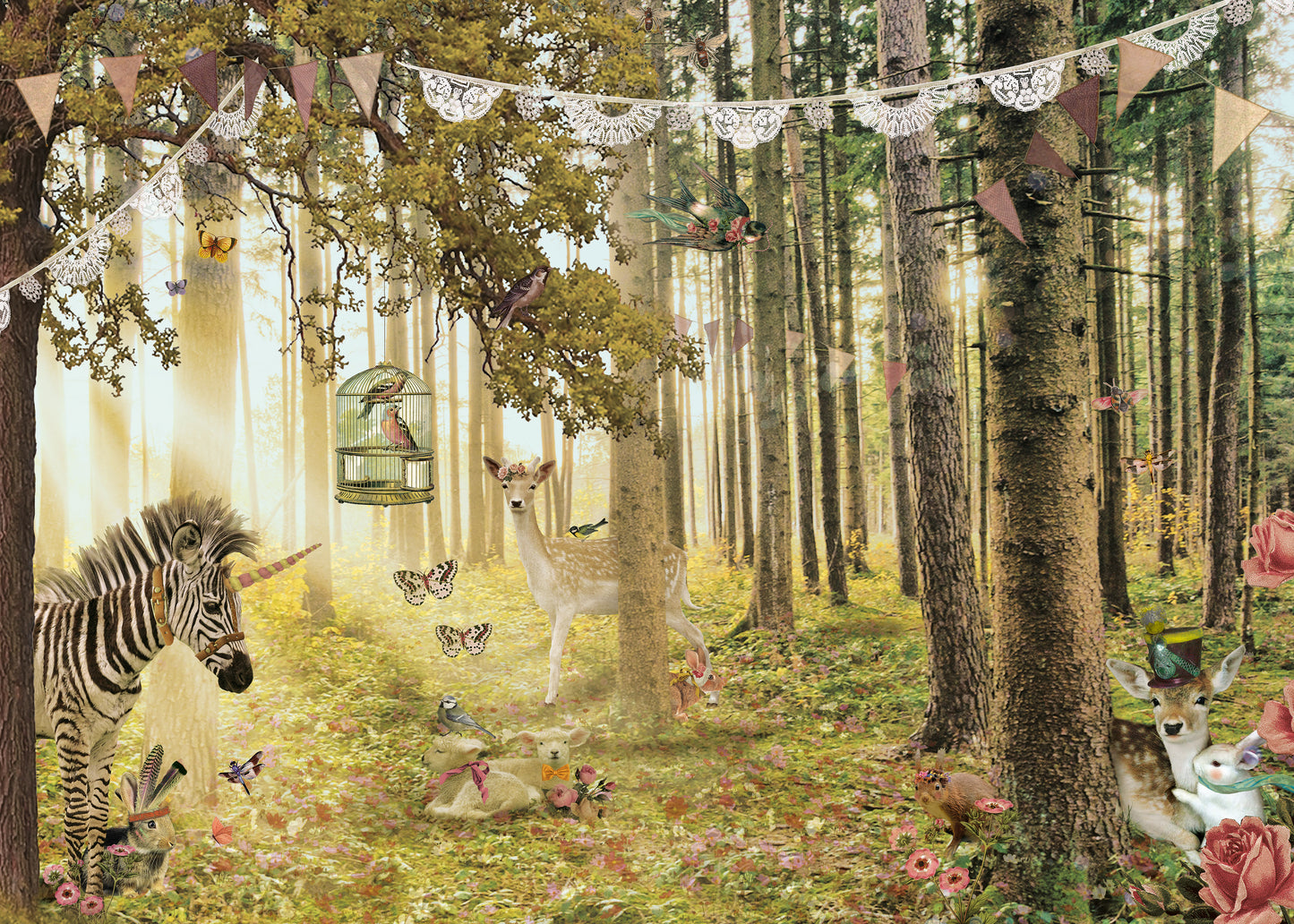 Animal Forest Poster on PVC
