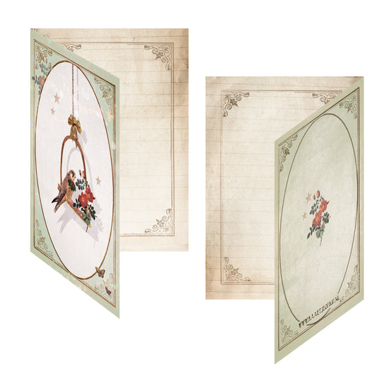 Luxe Kerstkaart 'Romantische Valk'