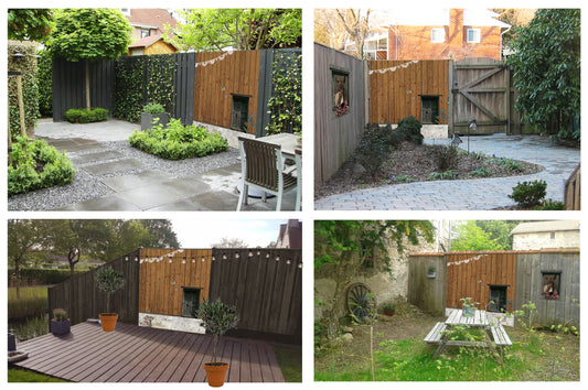 Schuttingzeil Houten Schutting 'Bruin'