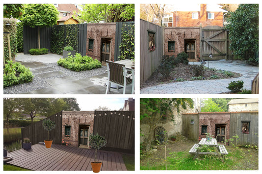 Schuttingzeil Oude Deur 'Baksteen'