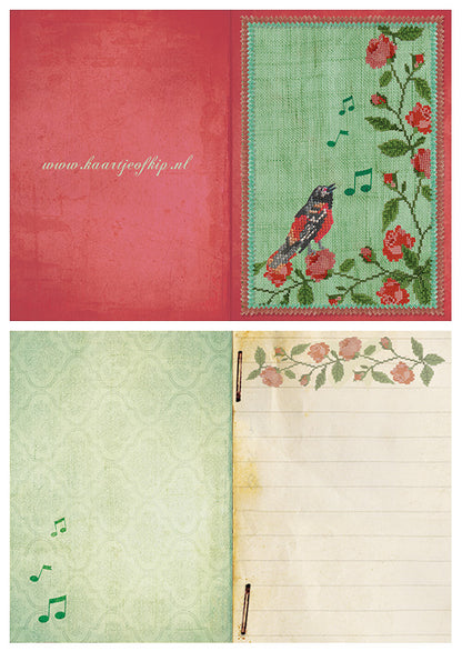 Kadokaartje Vrolijke Vogel