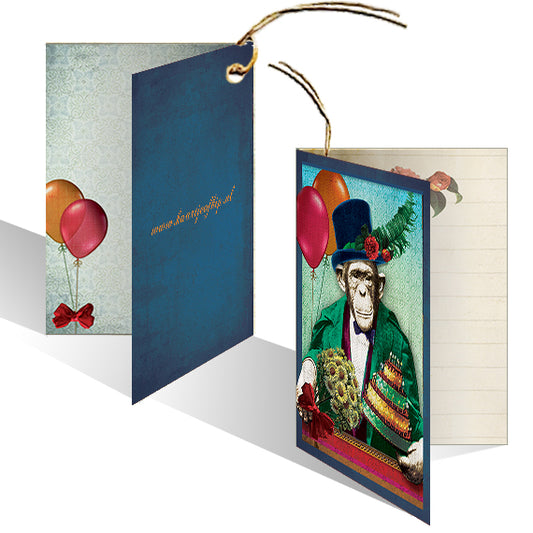 Kadokaartje Felicitatie Aap