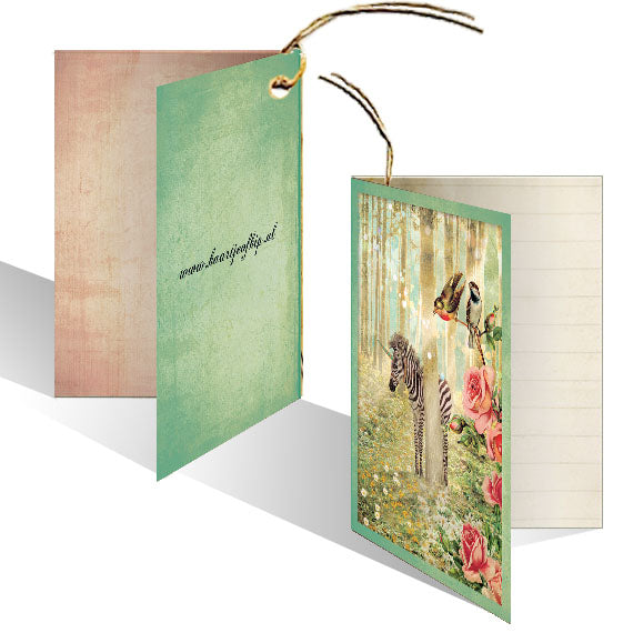 Kadokaartje Zebra in 't Bos