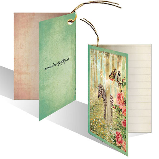 Kadokaartje Zebra in 't Bos