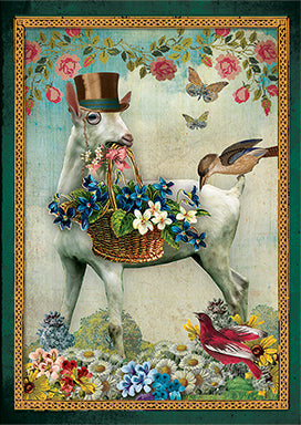 Kadokaartje Lente Geit