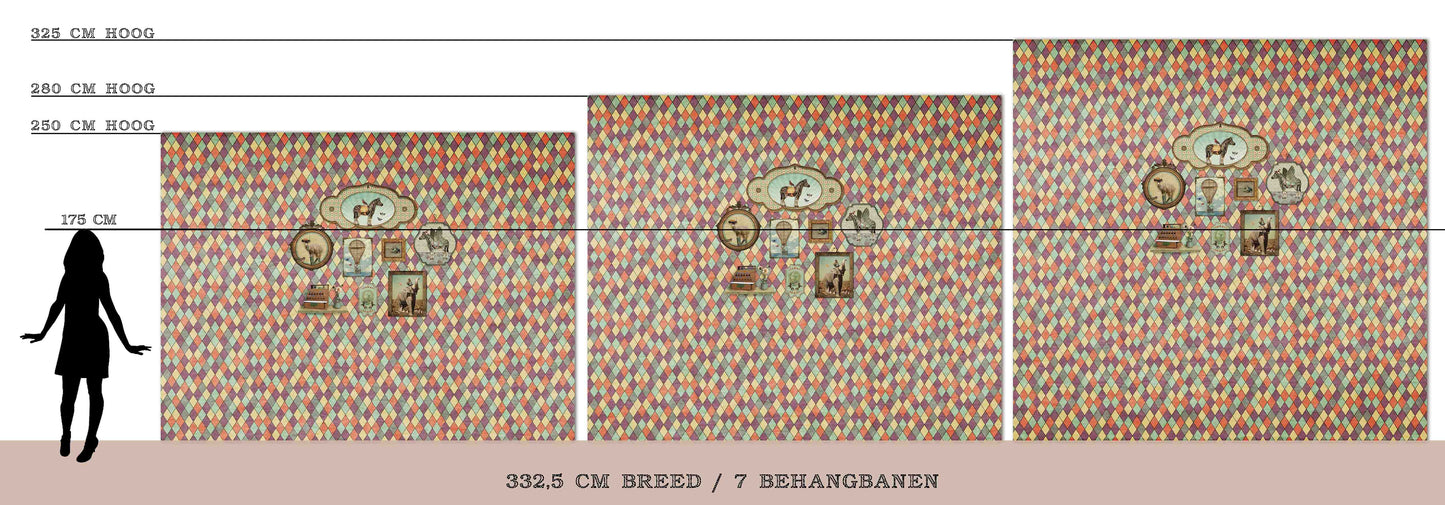 Behang Wieber 'Multi' <332,5 cm breed>