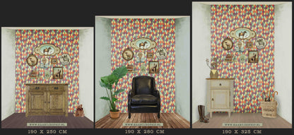 Behang Wieber 'Multi' <190 cm breed>