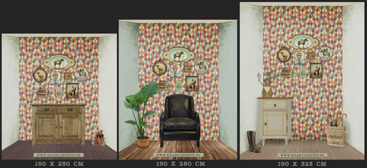 Behang Wieber 'Multi' <190 cm breed>