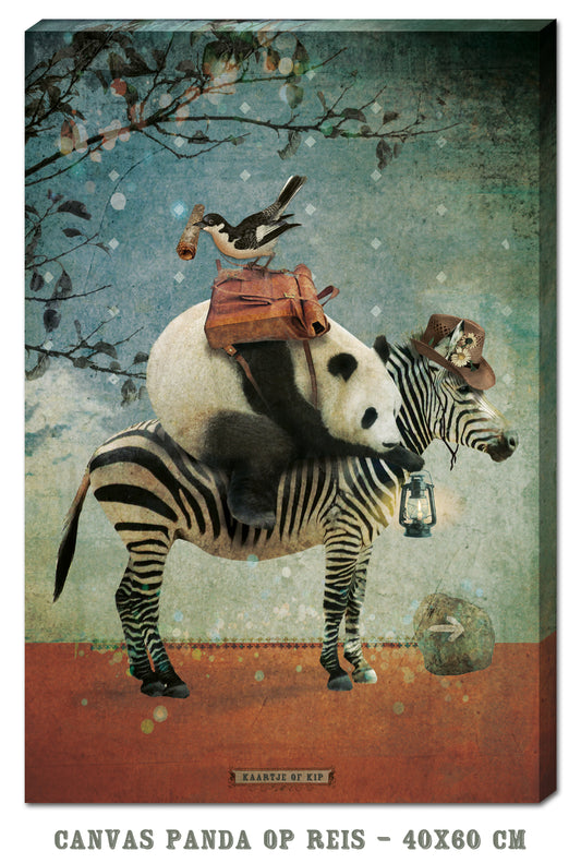 Canvas Panda op Reis