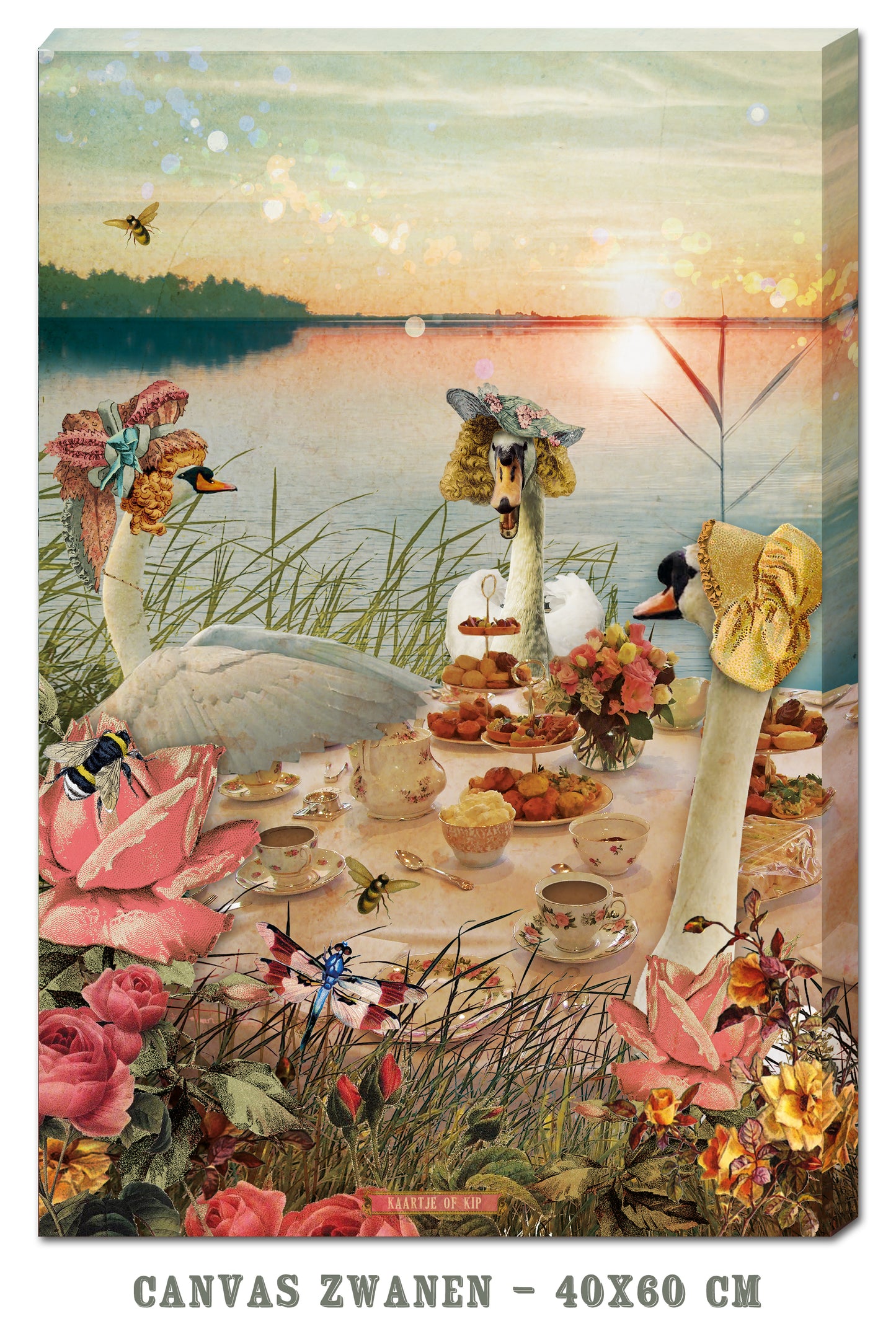 Canvas Zwanen