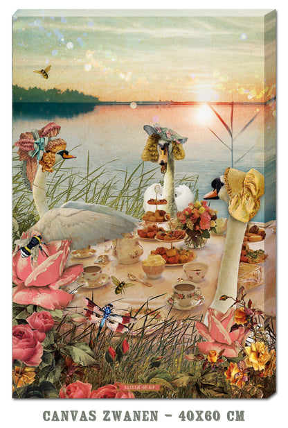 Canvas Zwanen