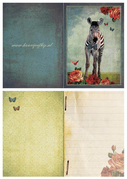 Kadokaartje Lieve Zebra