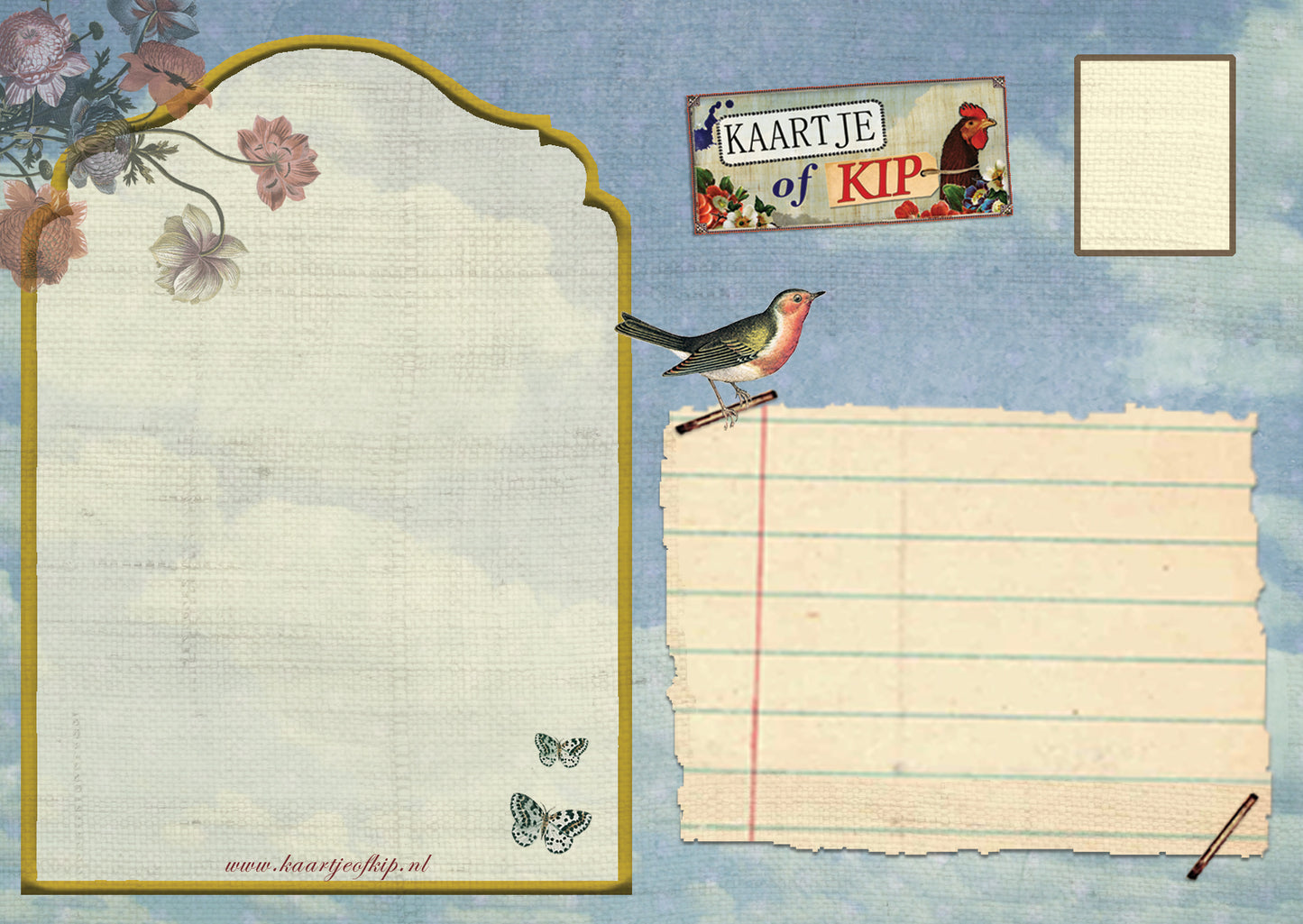 Ansichtkaart Schommelpoesje 'in de Polder'