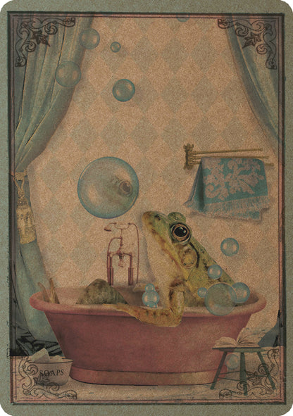 A5 Kraft Prent 'Badderkikker'