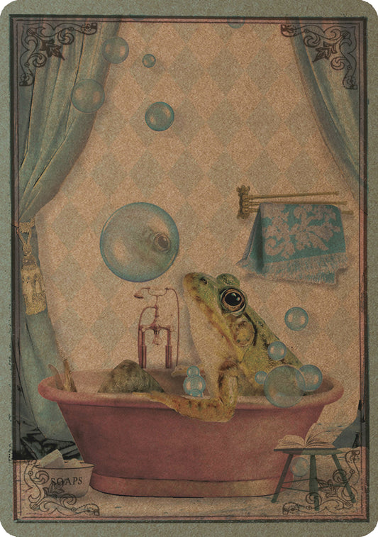 A5 Kraft Prent 'Badderkikker'