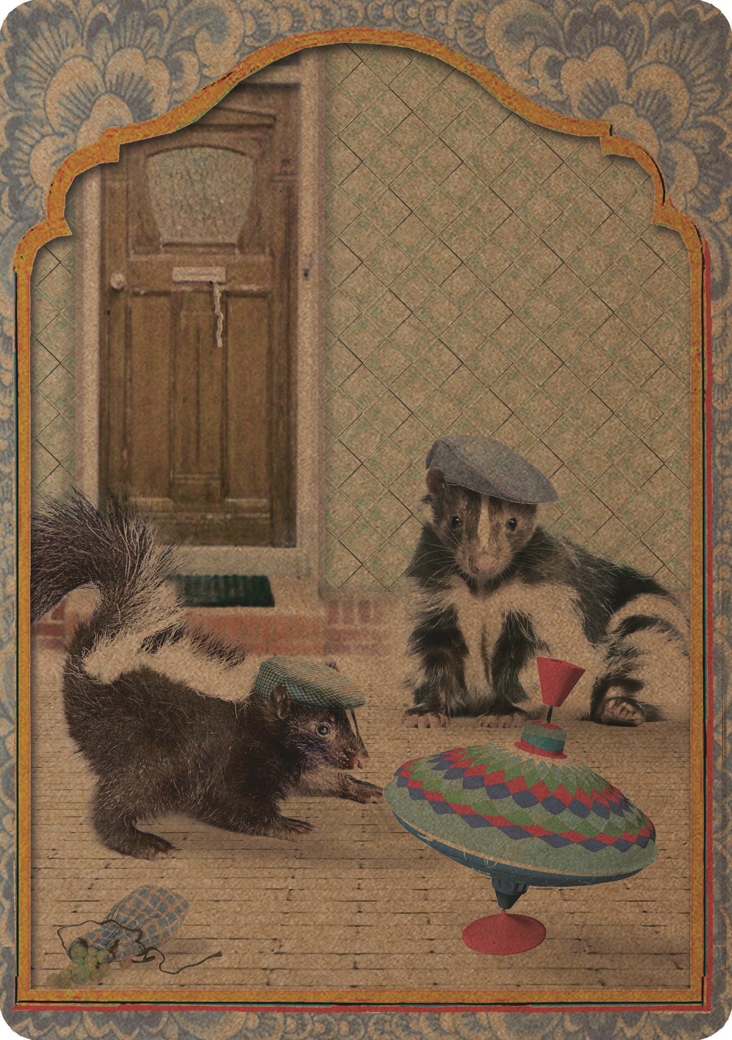 A5 Kraft Prent 'Stinkdiertjes'