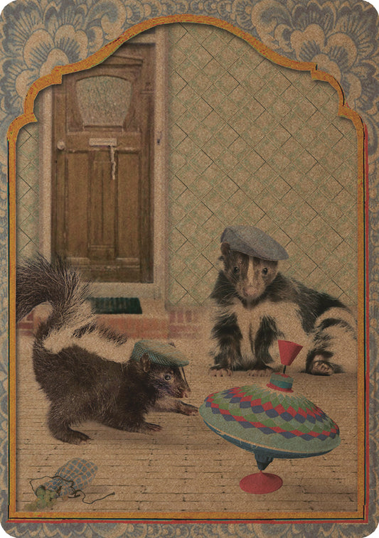 A5 Kraft Prent 'Stinkdiertjes'