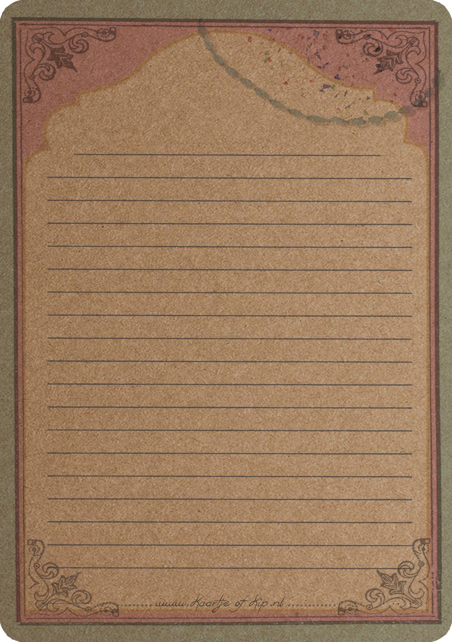 A5 Kraft Prent 'Verrassingsfeest'