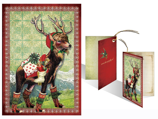 Kerst Kadokaartje 'Alpenhert'