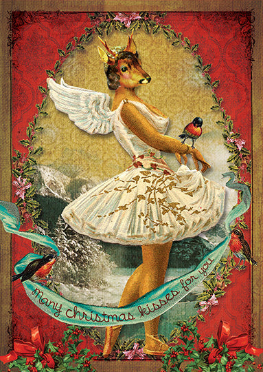 Luxe Kerstkaart 'Angel Deer'