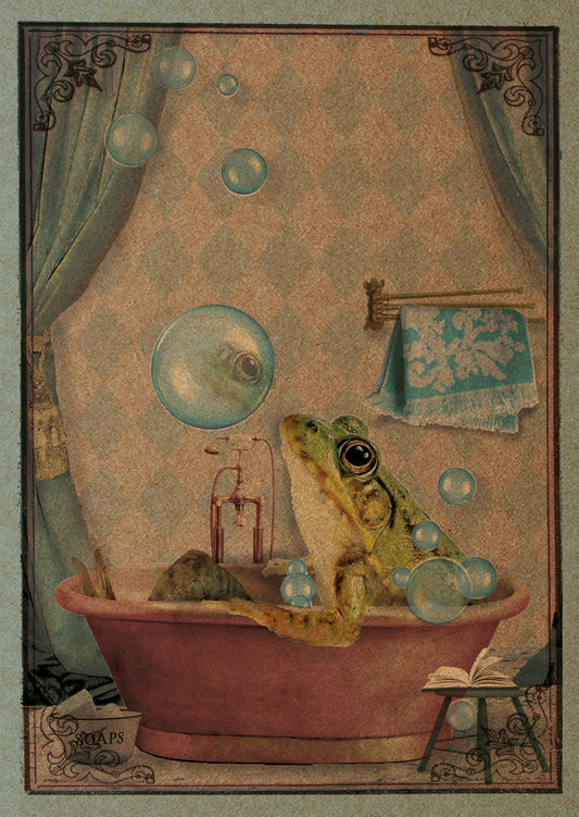 Ansichtkaart Badderkikker