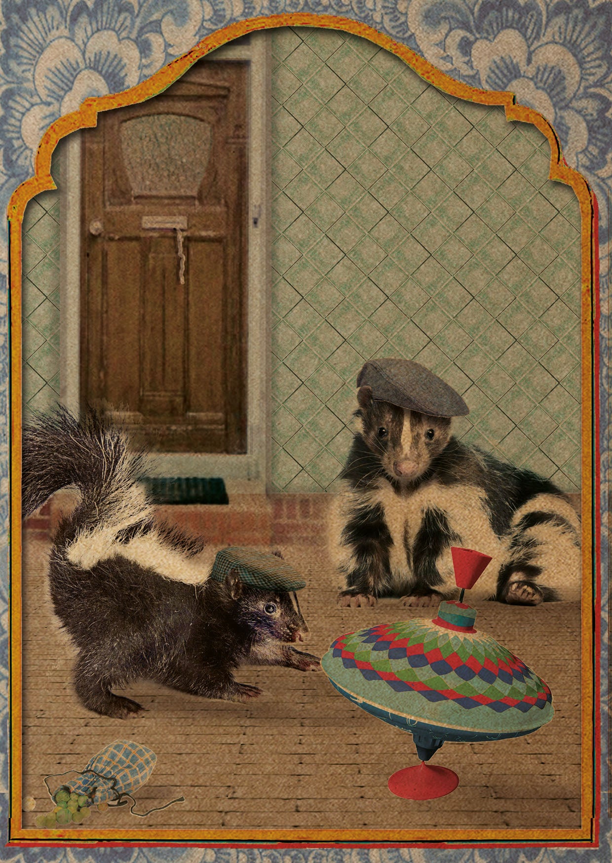 Ansichtkaart Stinkdiertjes