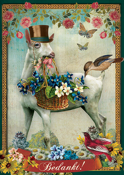 Ansichtkaart Bedankt!