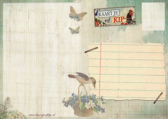 Ansichtkaart Bedankt!