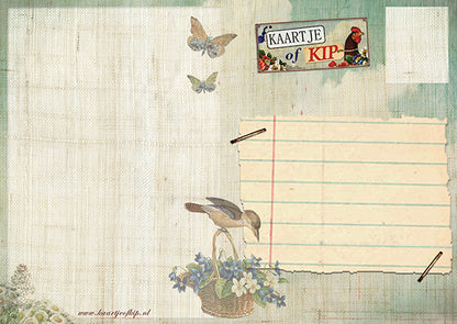 Ansichtkaart Bedankt!