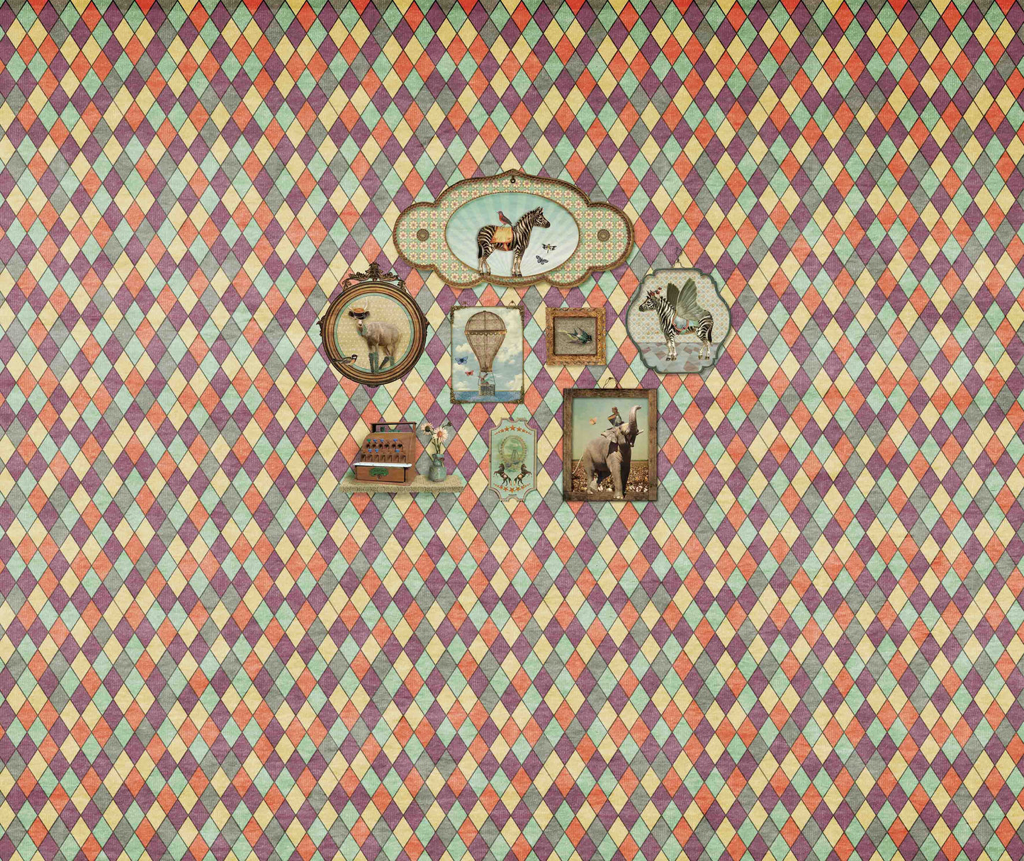 Behang Wieber 'Multi' <332,5 cm breed>