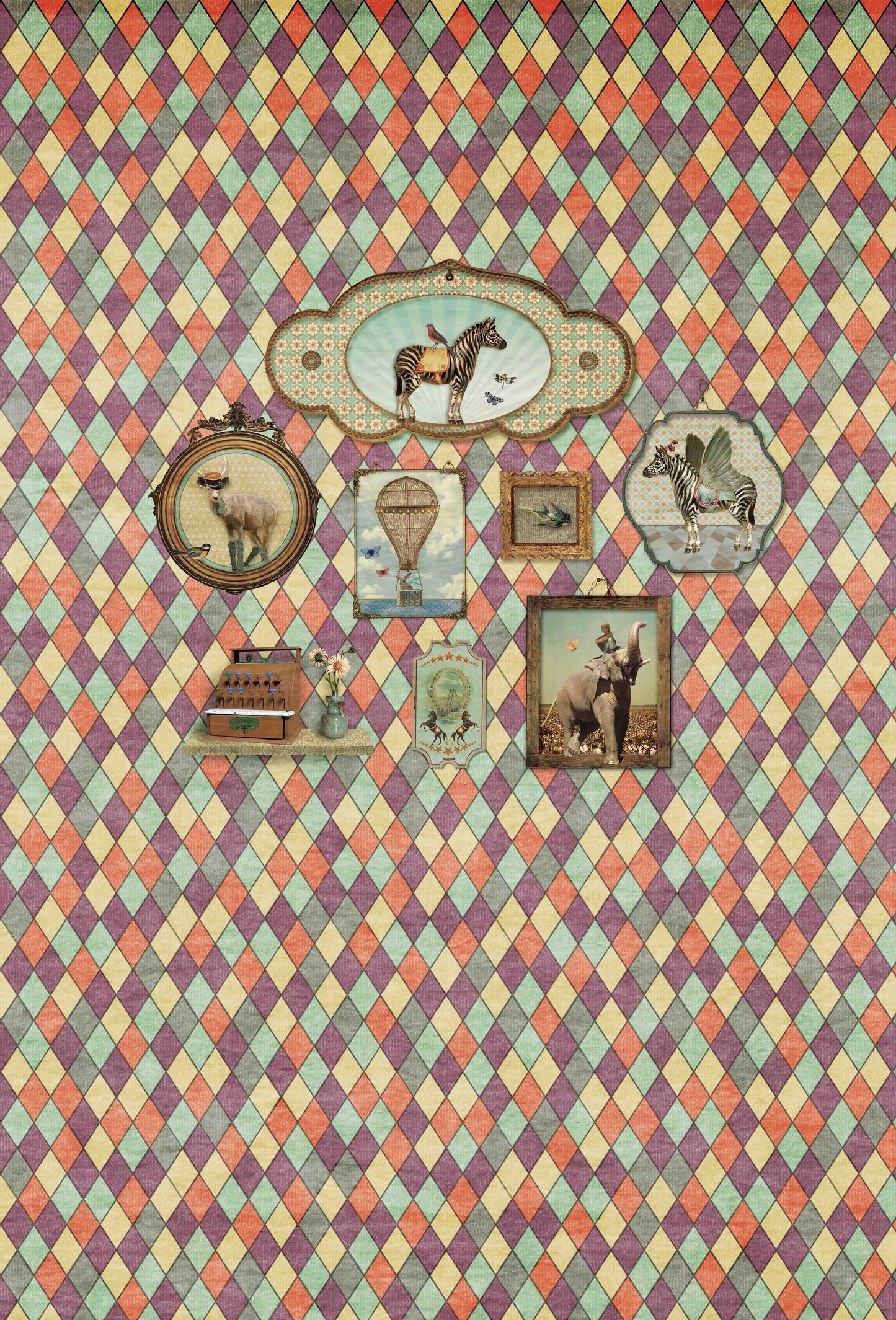 Behang Wieber 'Multi' <190 cm breed>