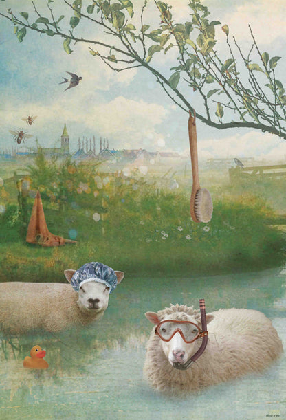 Behang Schapen <190 cm breed>