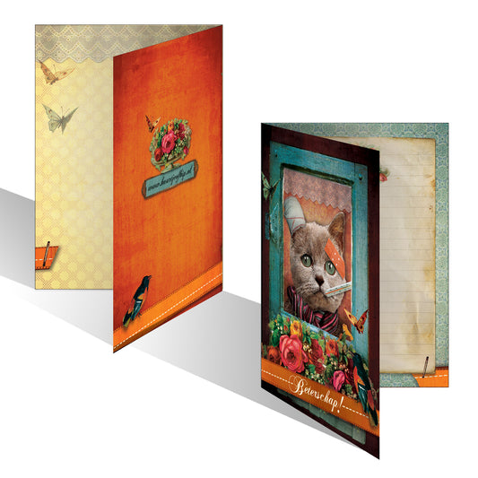 Luxe wenskaart Beterschaps Kat