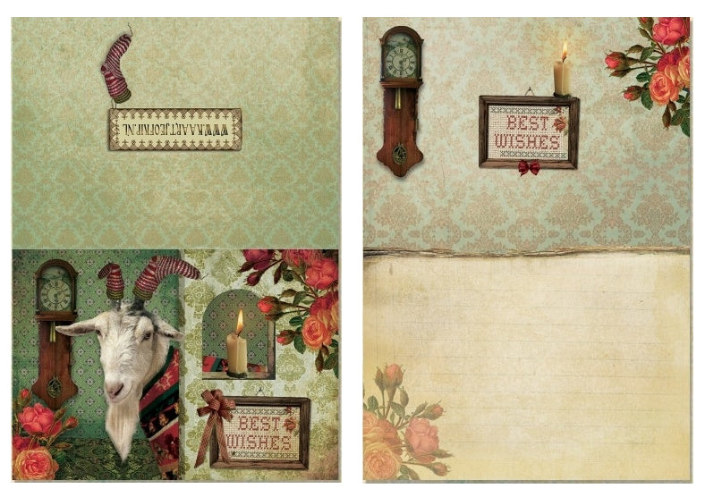 Luxe Nieuwjaarskaart 'Bok'