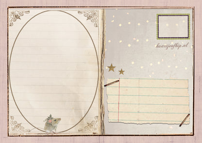 Kerst Postkaart 'Romantische Kerstboom'